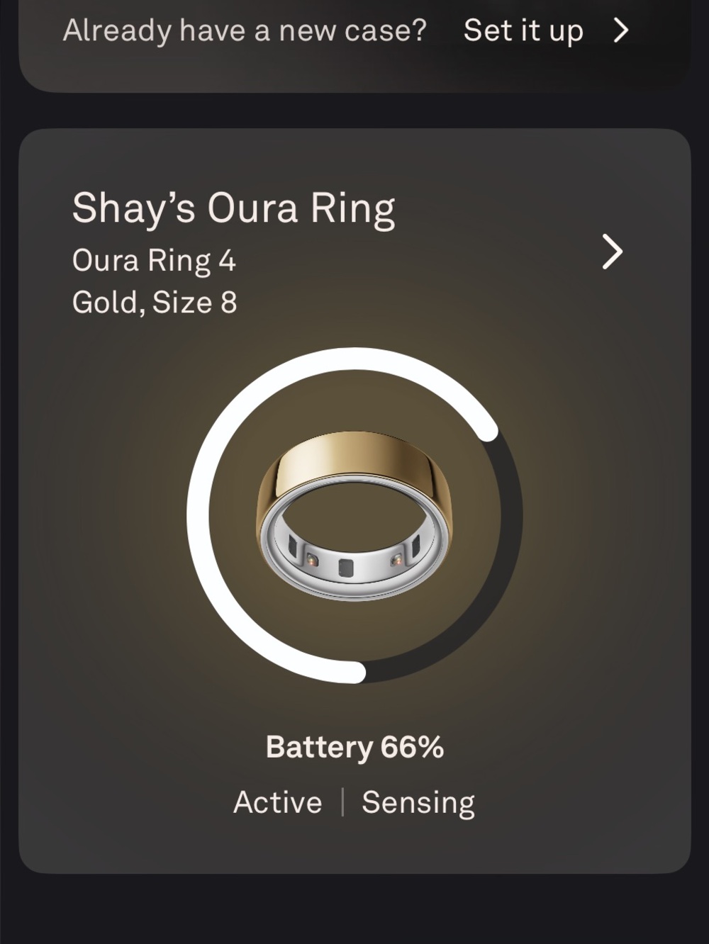 Gold Oura Ring - Picture 5 of 5